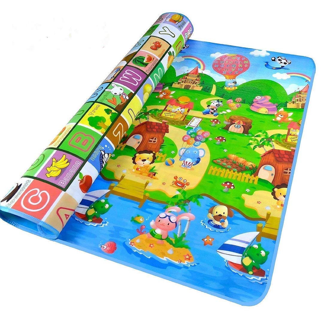 Skylofts Waterproof Double Side Playmat For Babies Crawling Mat For Kids Picnic Baby Mat/Playmat For Kids (Large Size Random Pri