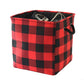 Inough Christmas Storage Basket Buffalo Plaid Storage Bins For Kids, Collapsible Red Large Storage Basket For Toys Clothes,Gift