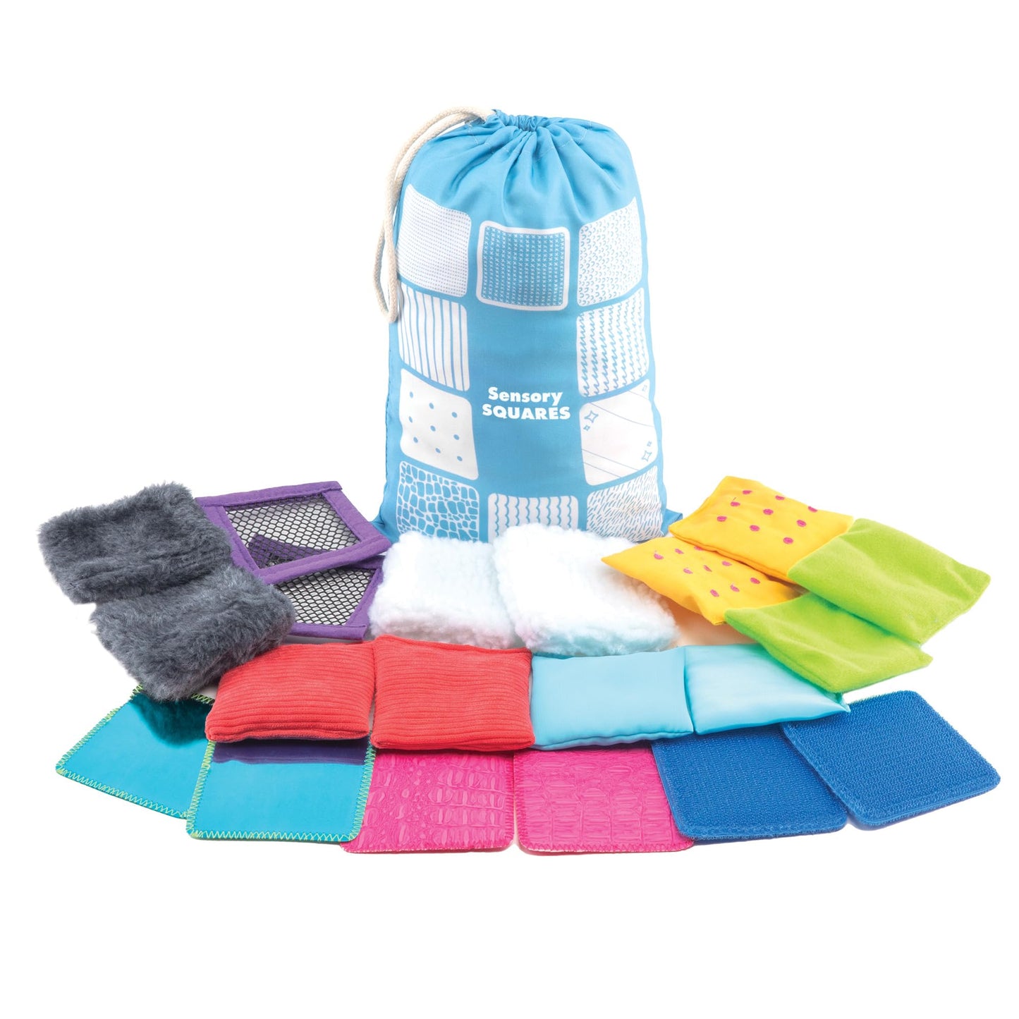 Educational Insights Sensory Squares - Sensory Toys for Toddlers, Textured Bean Bags for Classroom, Toddler Classroom Must Haves