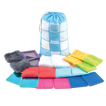 Educational Insights Sensory Squares - Sensory Toys for Toddlers, Textured Bean Bags for Classroom, Toddler Classroom Must Haves