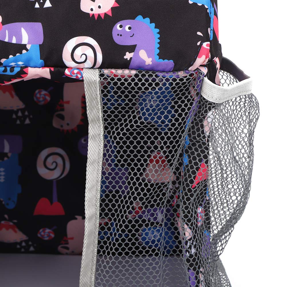 TOPINCN Baby Bed Slopes Storage Bag Hanging Organizer for Children with Large Storage Space for Diapers and Clothing Gray (43x25