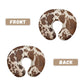 Tongluoye Brown Cow Hide Nursing Pillow Cover For Baby Girl Boy Stretchy Breastfeeding Pillow Slipcover With Hidden Zipper Nursi