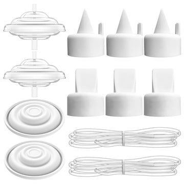 Breast Pump Parts for Spectra, 10 PCS Replacement Kit with Duckbill Valves, Backflow Protectors, Tubes & Membranes for Spectra S
