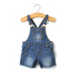 Kidscool Space Baby Boy Girl Jean Shorts,Toddler Denim Cute Summer Shortalls,Blue,18-24 Months