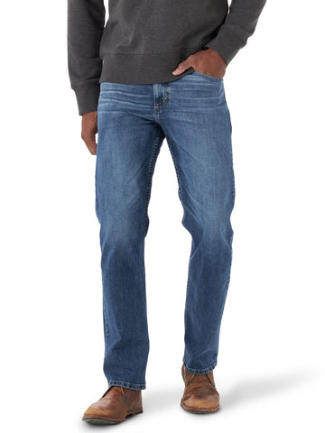 Wrangler Mens Free-To-Stretch Relaxed Fit Jean, Knox, 38W X 30L