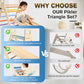Bluewood Pikler Triangle Set 7In1 Foldable Baby Climbing Toys Wooden Montessori Climbing Set With Arch&Ramp&Ladder Baby Climber