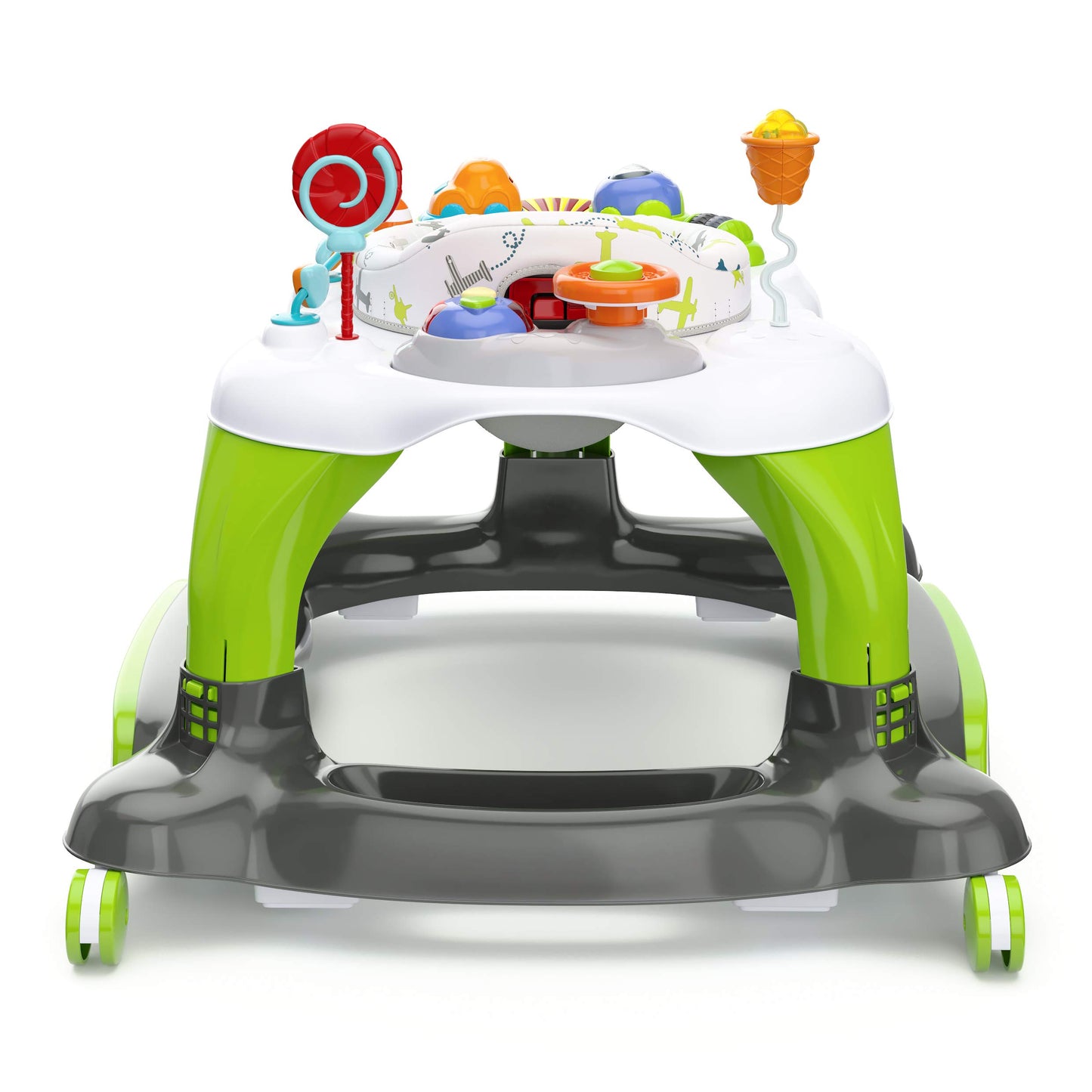 Storkcraft 3-In-1 Activity Walker And Rocker With Jumping Board And Feeding Tray, Interactive Walker With Toy Tray And Jumping B