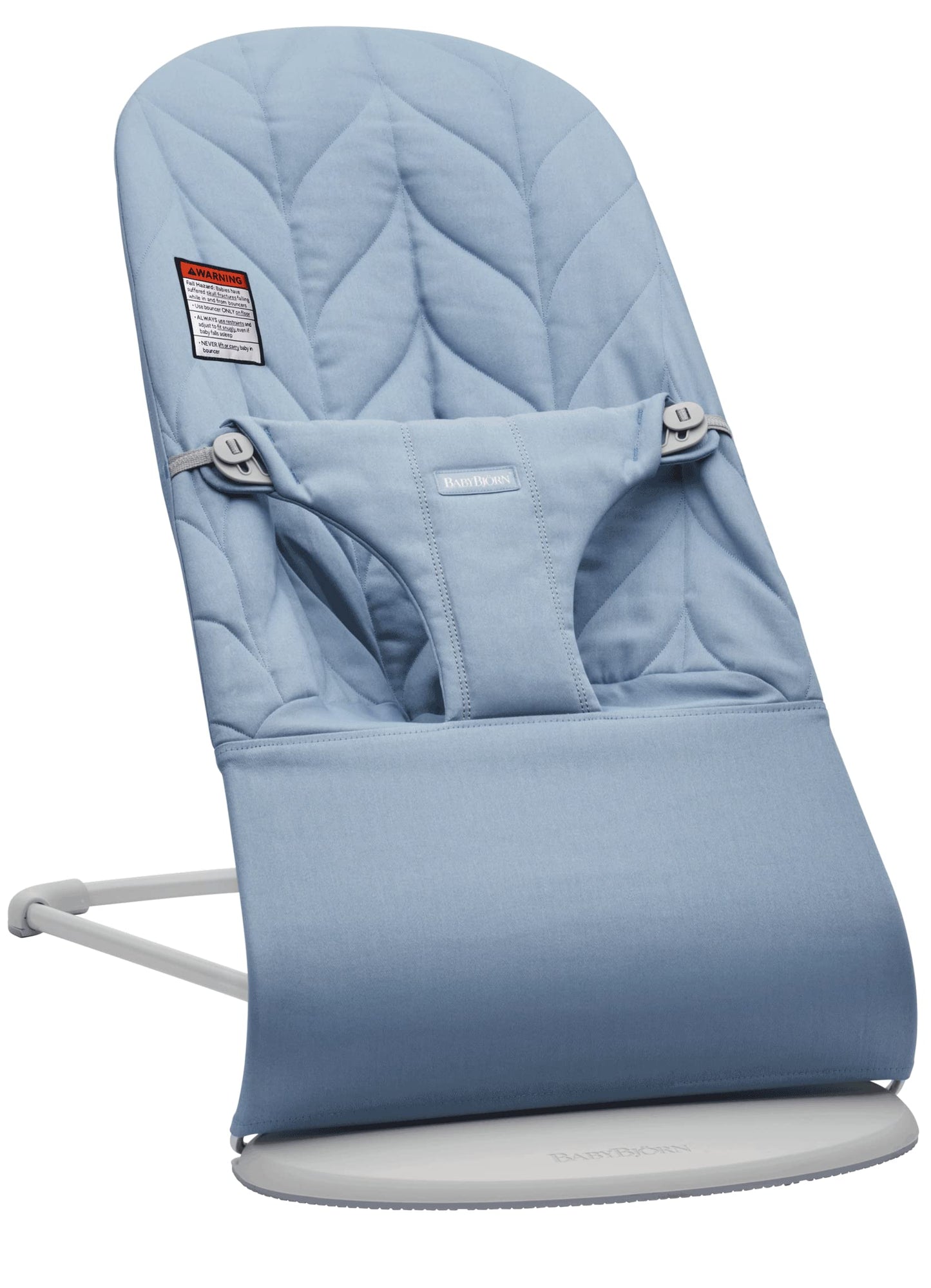 BabyBjrn Bouncer Bliss, Cotton, Petal Quilt, Blue