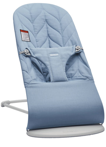 BabyBjrn Bouncer Bliss, Cotton, Petal Quilt, Blue