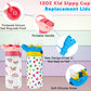 Amgkonp 12Oz Replacement Lid With 2 Straw For Kid Tumbler,2 Pack Leak-Proof And Spill-Proof Straw Lids For Zonegrace Mocaru,Bpa