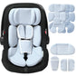 Rsotone Infant Car Seat Insert Adjustable Head Support for Preemie Newborn Toddler, Reversible Baby Head Body Support Cushion fo