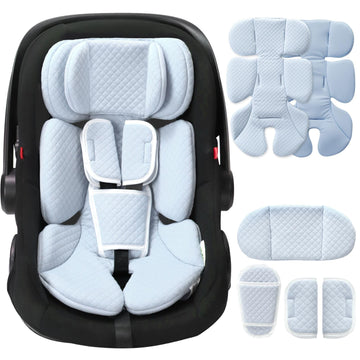 Rsotone Infant Car Seat Insert Adjustable Head Support for Preemie Newborn Toddler, Reversible Baby Head Body Support Cushion fo
