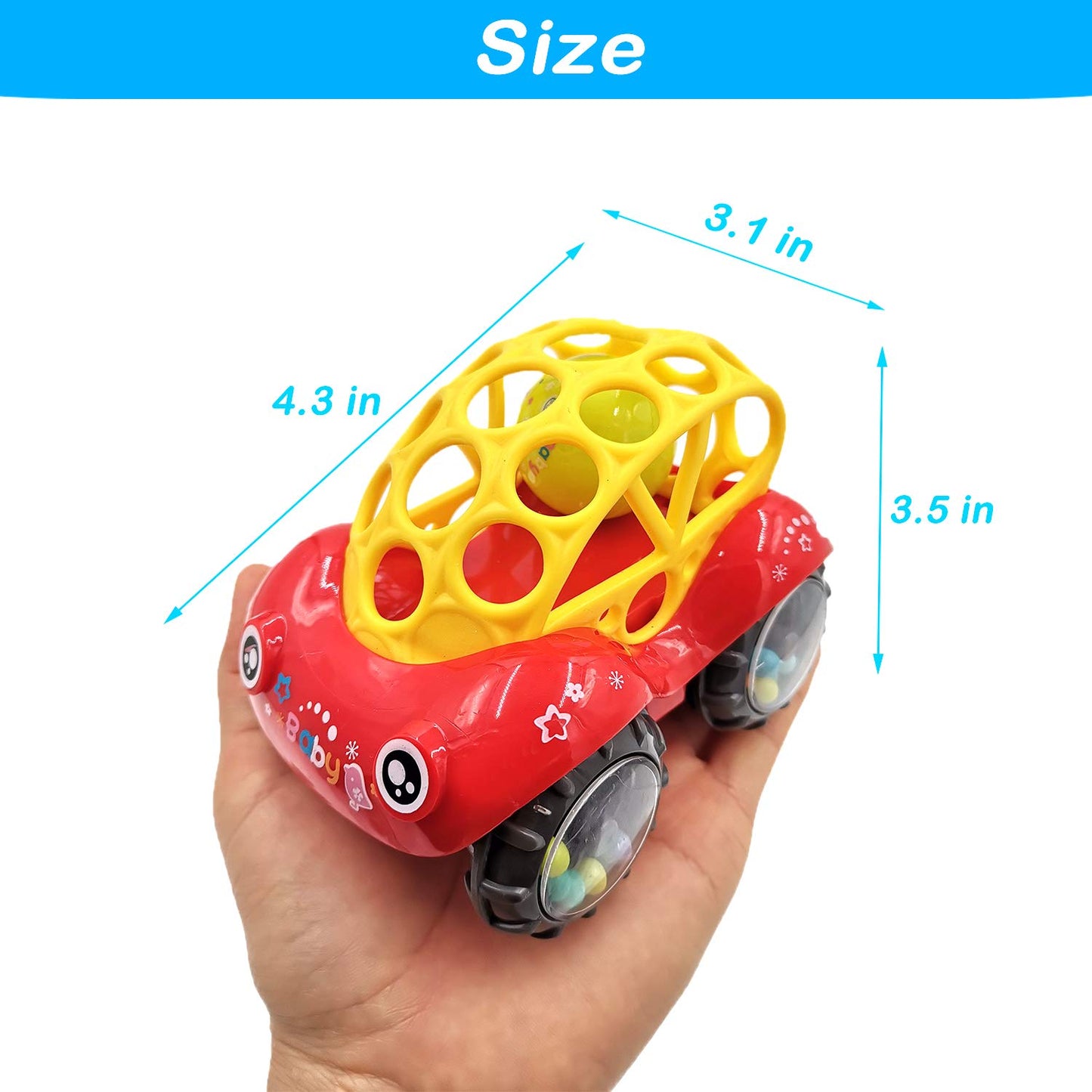 ZHIHUAN Toy Cars for Toddlers 1-3 - Baby Car Toys for 3-18 Months, Car Toys for 1-5 Year Olds Boy Girl, Baby Toy Cars 3 to 18 Mo