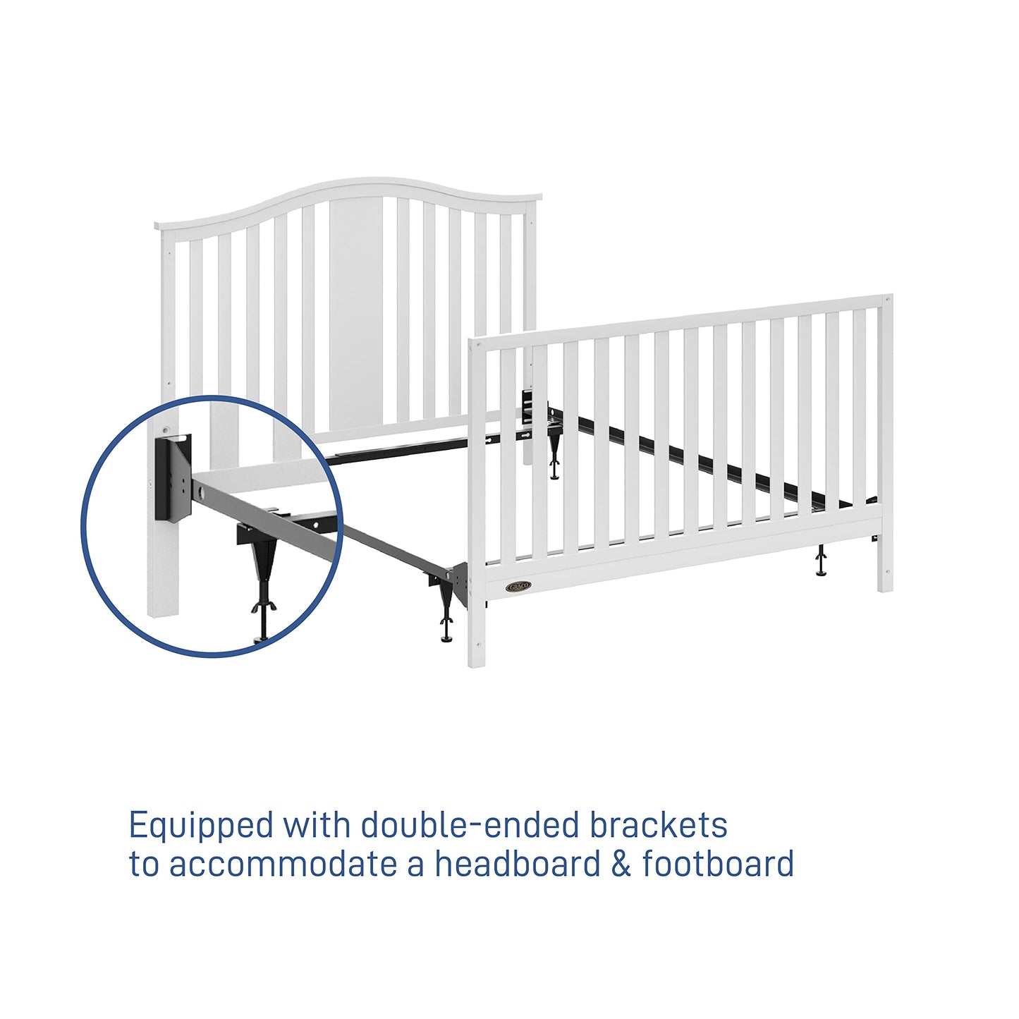 Graco Storkcraft Crib (and Mini Crib) Conversion Kit - Converts All Compatible Storkcraft 4-in-1 and 5-in-1 Convertible Cribs an