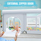 Baby Playpen 74 'X50 ' Play Pens For Babies And Toddlers, Large Play Yards For Indoor & Outdoor With Zipper Gates, Breathable