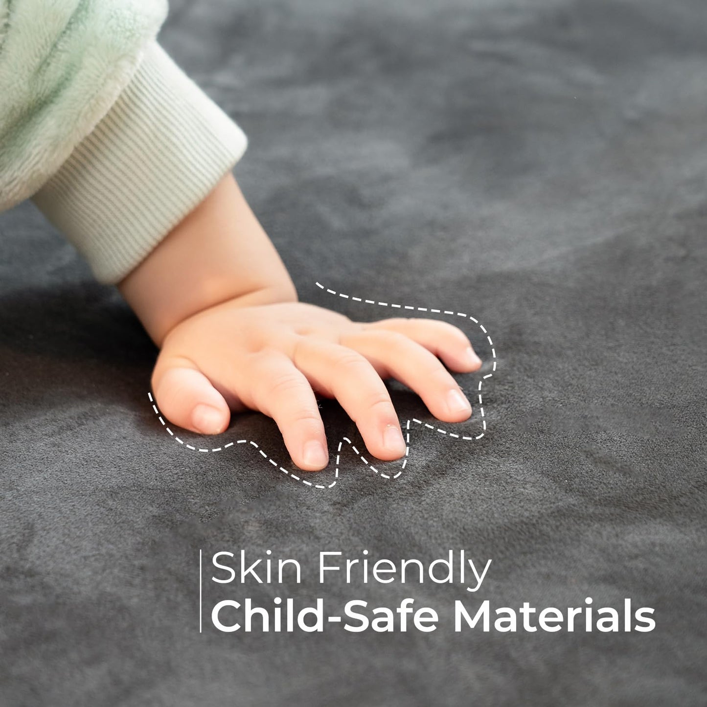 Uniency Baby Play Mat For Floor, 71X59 Thick Foam Soft Padded Playpen Mat With Machine Washable Removable Cover For Babies And T