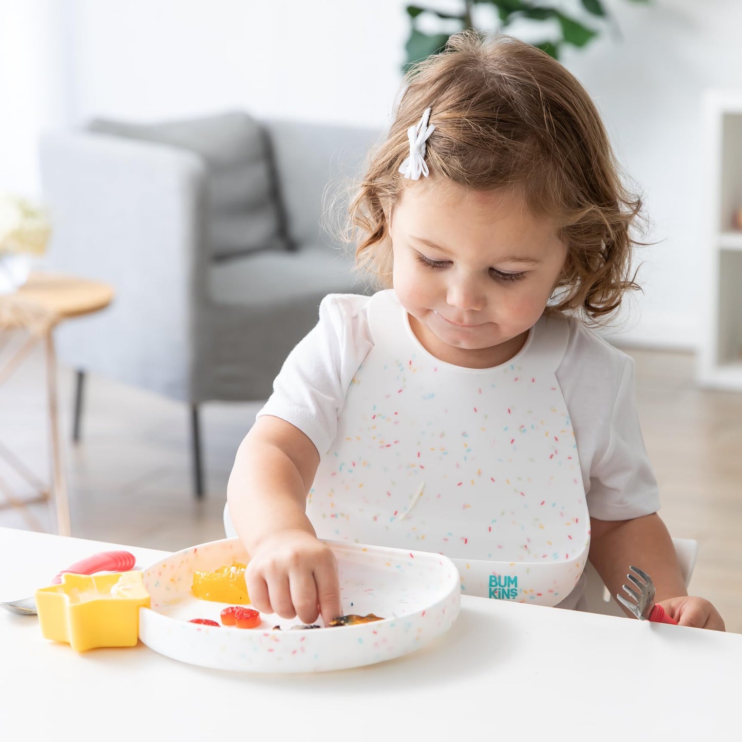 Bumkins Silicone Bib For Babies And Toddlers, 6-24 Months, Pocket Bib For Eating And Feeding, Boy Or Girl