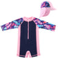 Sweegentle Baby Swimwear One-Piece Swimsuit Upf 50+ -Sun Protective Sunsuit Pink