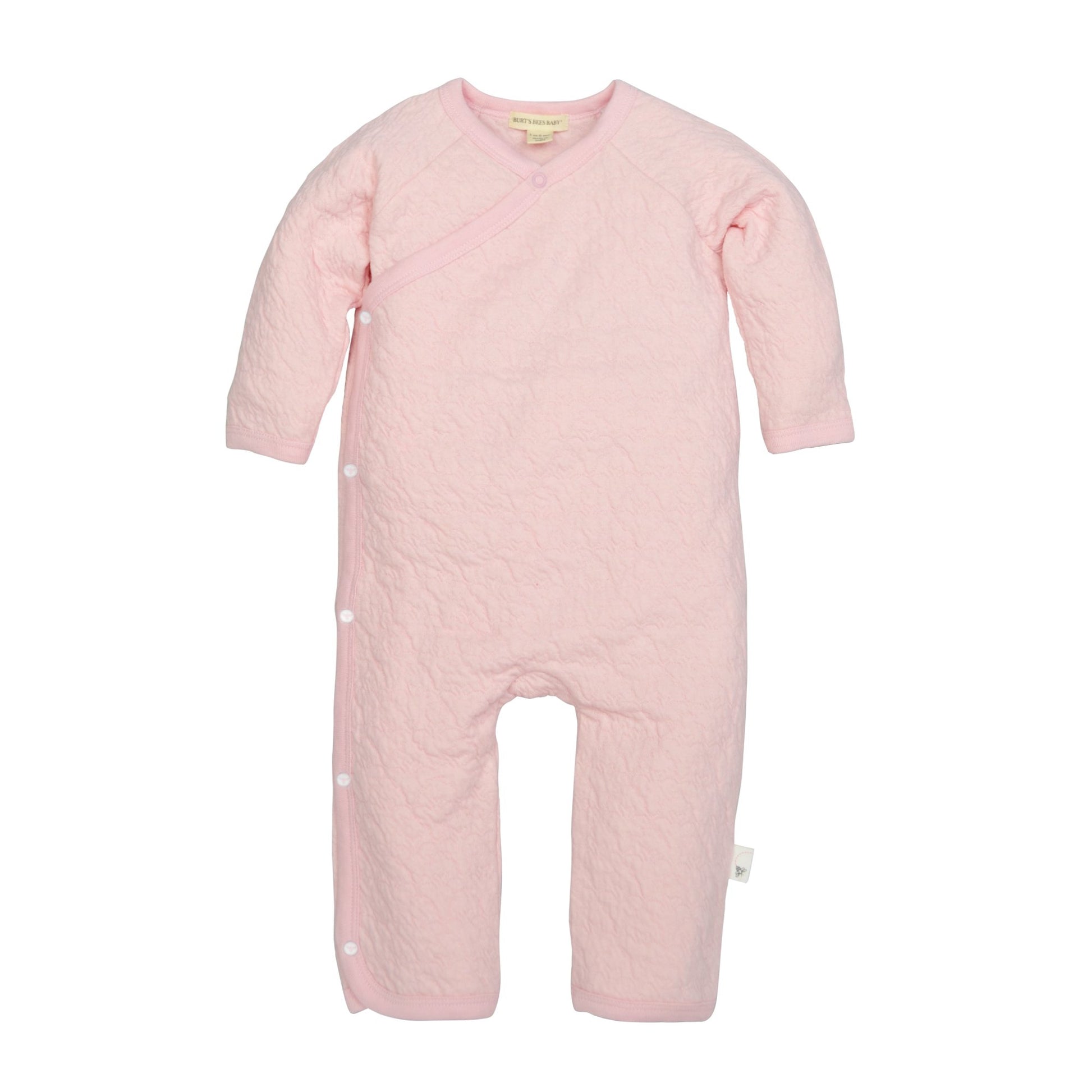 Burt'S Bees Baby Baby Girls Romper Jumpsuit, 100% Organic Cotton One-Piece Coverall Sleepers, Blossom Quilted Kimono, 6-9 Months