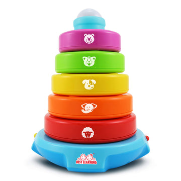 BEST LEARNING Stack & Learn - Developmental Educational Activity Stacking Toy for Infants Babies Toddlers for 6 or 9 Month Old B
