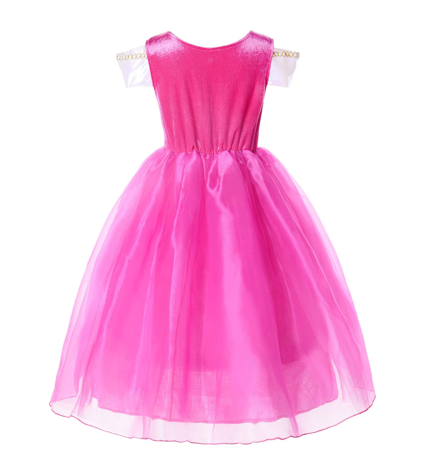 Jerrisapparel Girls Princess Costume Dress Pageants Party Fancy Dress (Pink With Accessories, 4T)