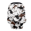 Biyejit Splash Cow Print Baby Car Seat Cover, Multi- use Nursing Cover for Breastfeeding, Carseat Cover Boys, Baby Shower Stuff 