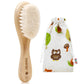 Haakaa Wooden Baby Hair Brush For Newborns And Toddlers Baby Brush Natural Soft Goat Bristles Hairbrush, Ideal For Cradle Cap, P