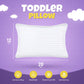 Utopia Bedding Toddler Pillow (White, 2 Pack), 12X20 Small Kids Pillow For Sleeping, Soft And Breathable Cotton Blend Shell, Ide