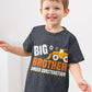 Funnycokid Big Brother Shirt 3T 2T Big Bro Short Sleeve Black Bulldozers Construction Digging It Big Brother Toddler T Shirt Pre