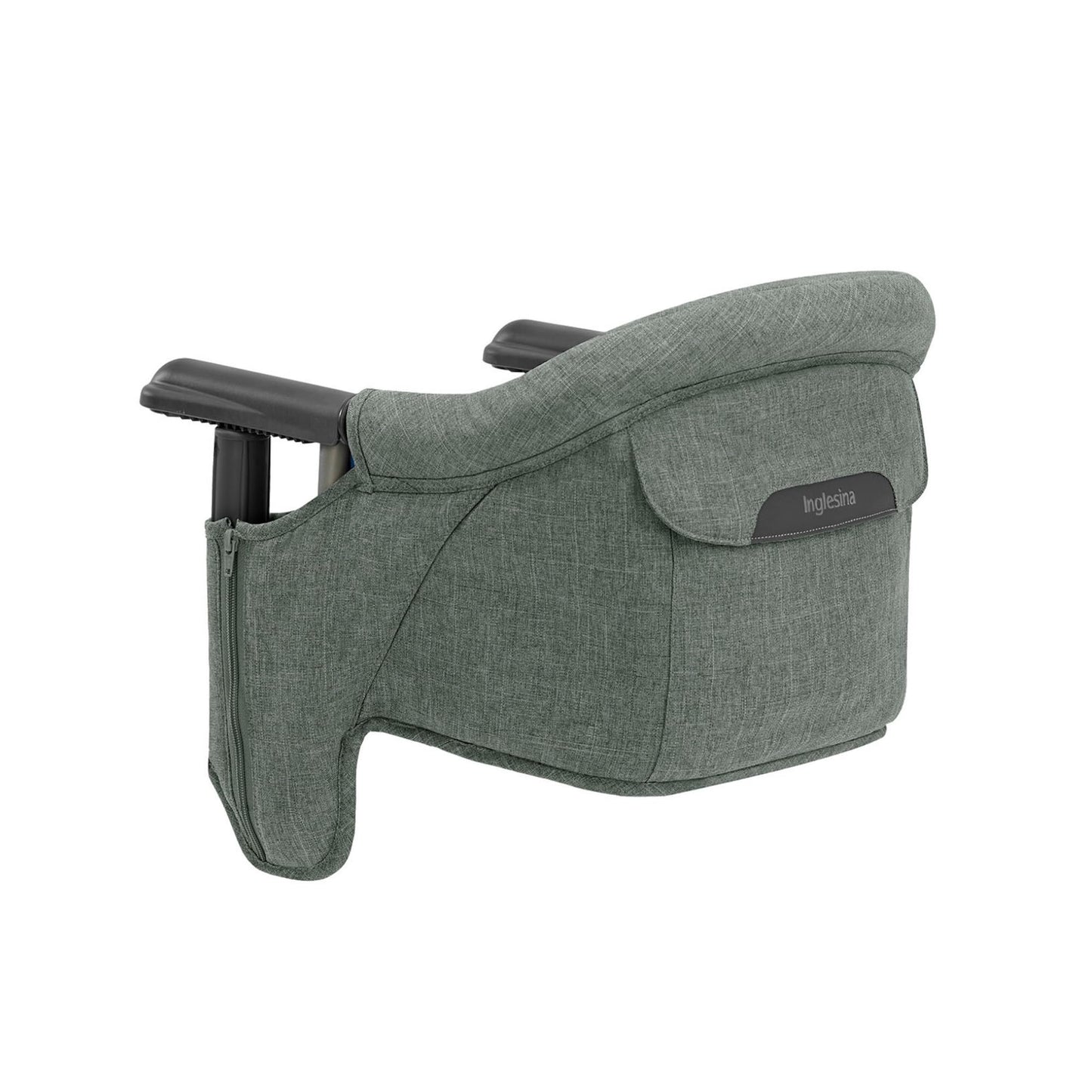 Inglesina Fast Table Chair, Pine Green Melange - Portable Baby High Chair - for Babies & Toddlers up to 37 lbs - Fits Tables 0.8
