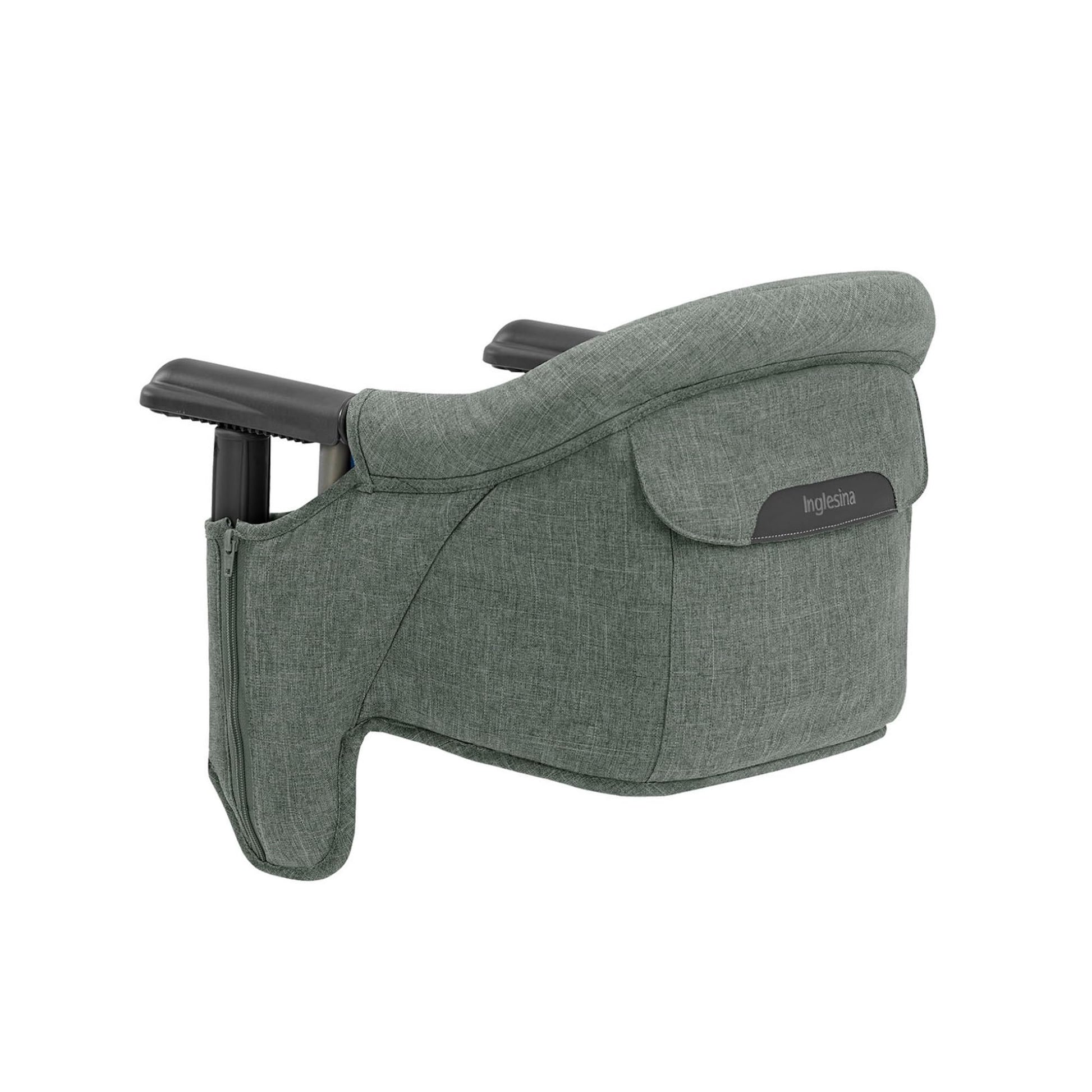 Inglesina Fast Table Chair, Pine Green Melange - Portable Baby High Chair - for Babies & Toddlers up to 37 lbs - Fits Tables 0.8