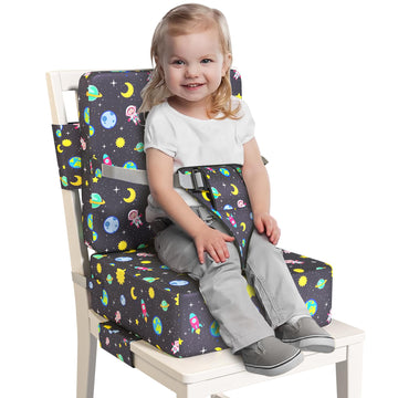Booster Seat for Dining Table, Toddler Booster Seat for Dining Table with Safety Buckles, Anti-Scratch Easy Cleaning Toddler Sea