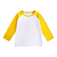 Creator Toddler Baby Girls Boys Long Sleeve Shirts Raglan Shirt Baseball Tee Cotton T-Shirt (Yellow, 4 T)