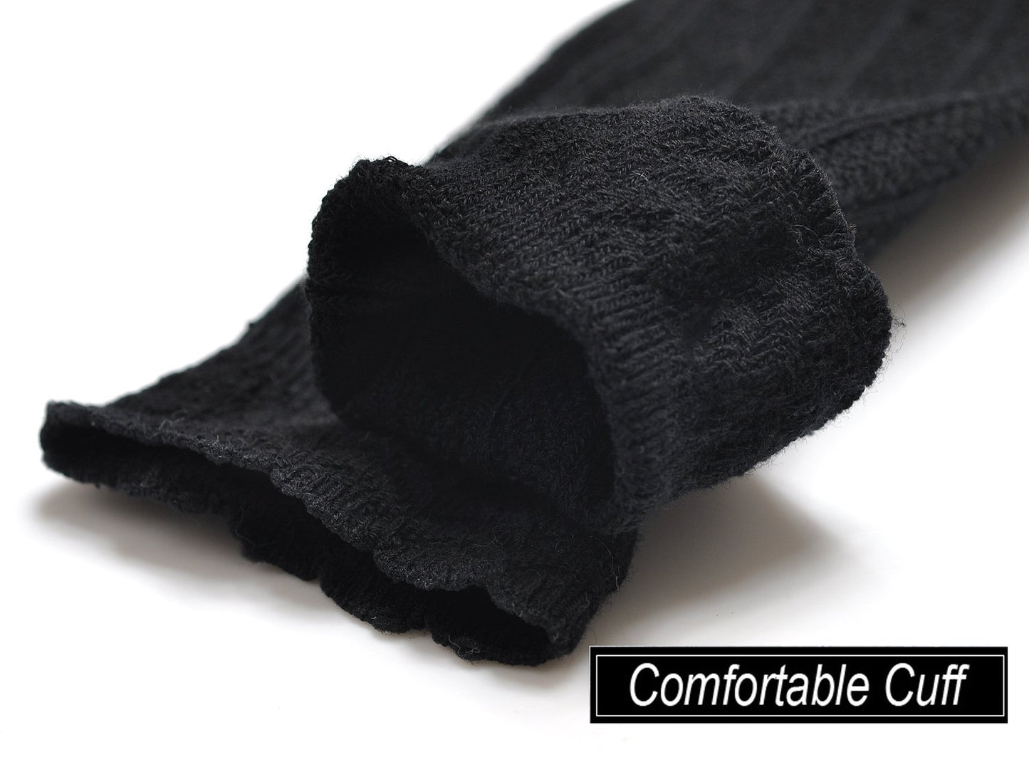 Epeius 3 Pair Pack Baby Girls Boys Seamless Black Uniform Knee High Socks Infants Baby Tube Ruffled Stockings For 1-6 Months