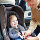 Coolbebe New 2-In-1 Babybody Supports For Baby Newborn Infants - Extra Soft Stroller Cushion Pads Car Seat Insert, Seasons, Blac