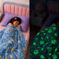 Butterthief Glow in The Dark Radium Blanket for Kids Super Soft & Warm Glowing Blanket for Toddler (100x150 cm, 08 Year)
