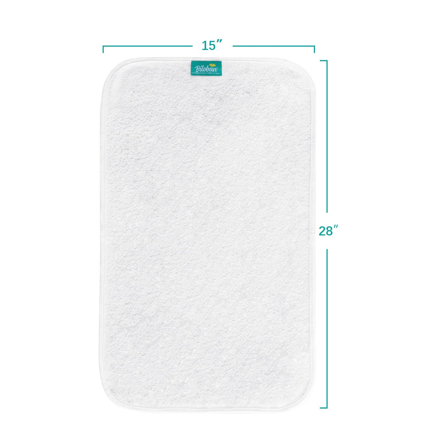 Changing Pad Liner 5 Count, Waterproof Larger Changing Pad Cover 28' X 15', Cotton Terry, Absorbent & Skin-Friendly Changing P