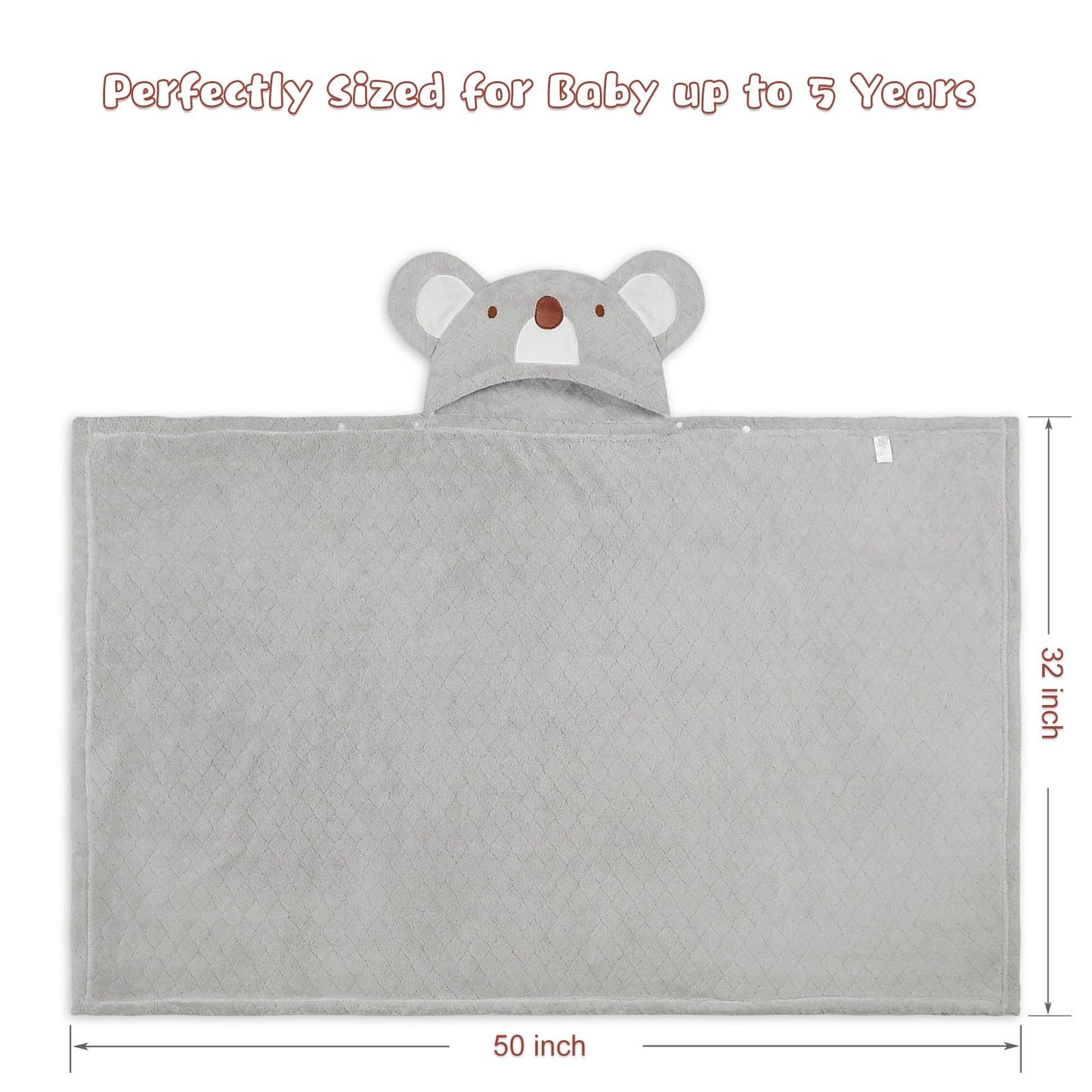 Wodhoy Toddler Towels For Boy & Girls 0-5 Years, 2-Pack Kids Towels With Hood Soft Absorbent, 50'X32' Large Thick Bath Towel F