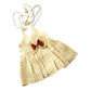 Picksparrow Newborn Baby Girl Ethnic Dress/Traditional Frock(Zigzag Bow) (In, Age, 0 Months, 3 Months, Offwhite)