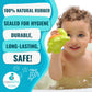 CaaOcho Pure Natural Rubber Bath Toy - Mele The Sea Turtle Baby Toy - Hole Free Bath Toys, BPA Free Bath Toys for Infants, Witho