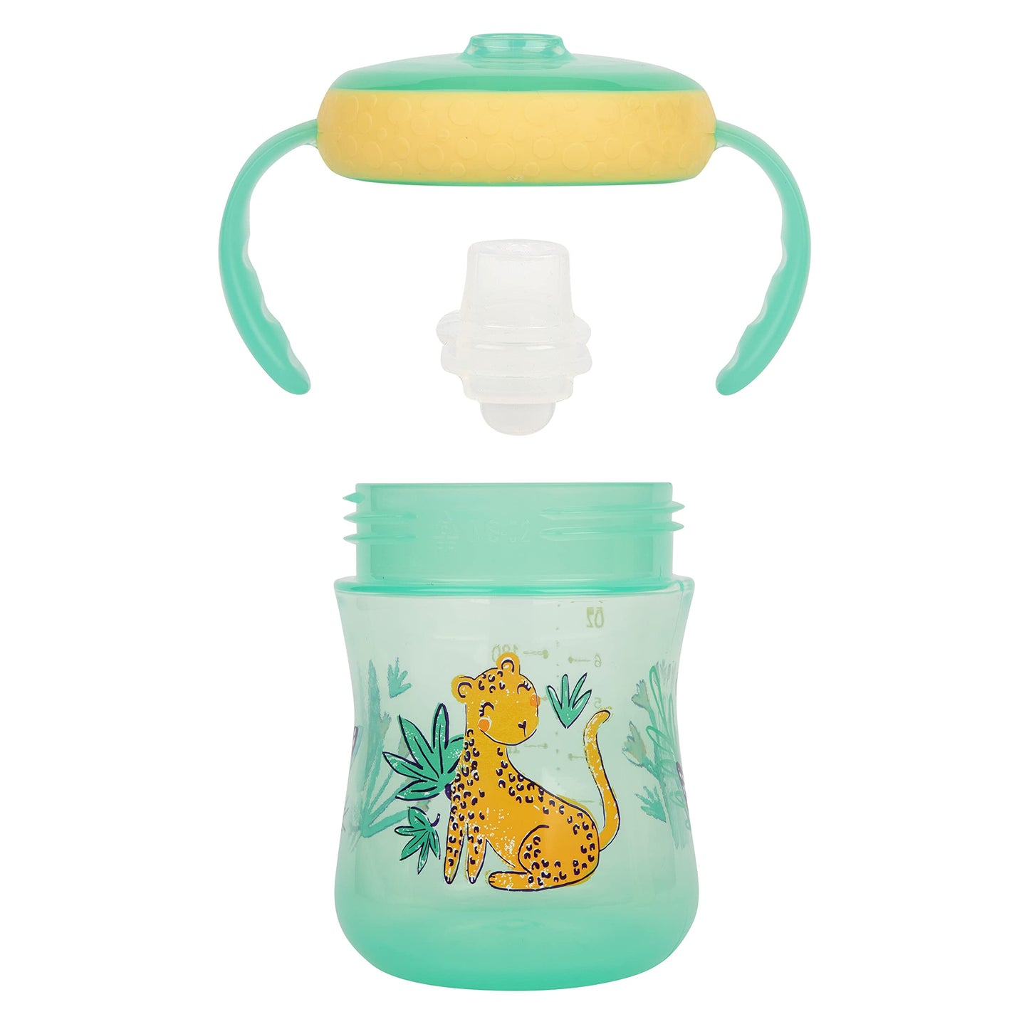 The First Years Soft Spout Trainer Toddler Cups - Leopard And Toucan -Jungle Themed Trainer Sippy Cups For Toddlers - 2 Count