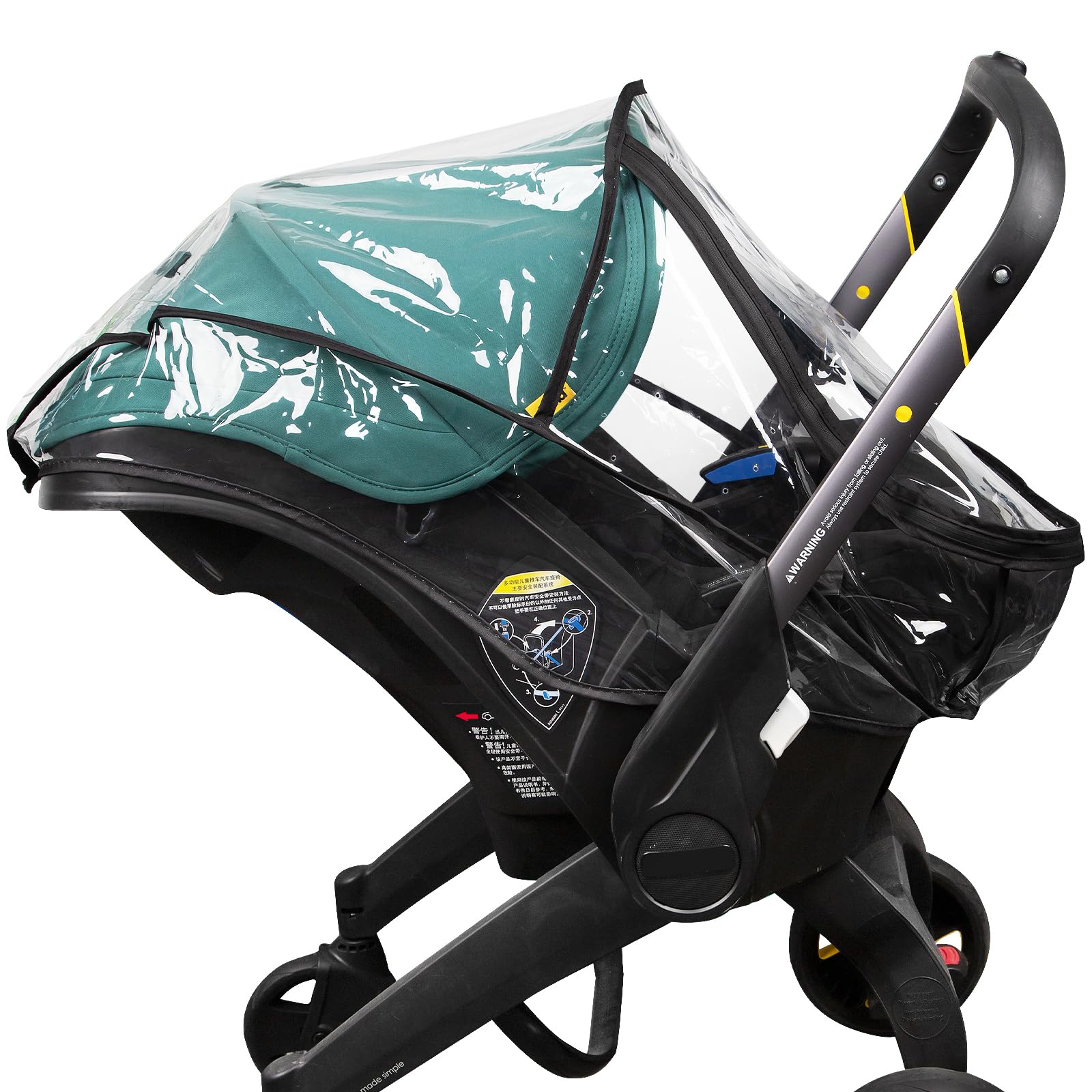 Rain Cover, Compatible with Doona Infant Car Seat Stroller, Protects from Rain, Snow, Wind, Cold, Side Ventilation Holes, Rain C