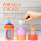 Boon Triful Baby Formula Dispenser On The Go - Insulated Stainless Steel Formula Containers with Stacking Design - Baby Bottle-F