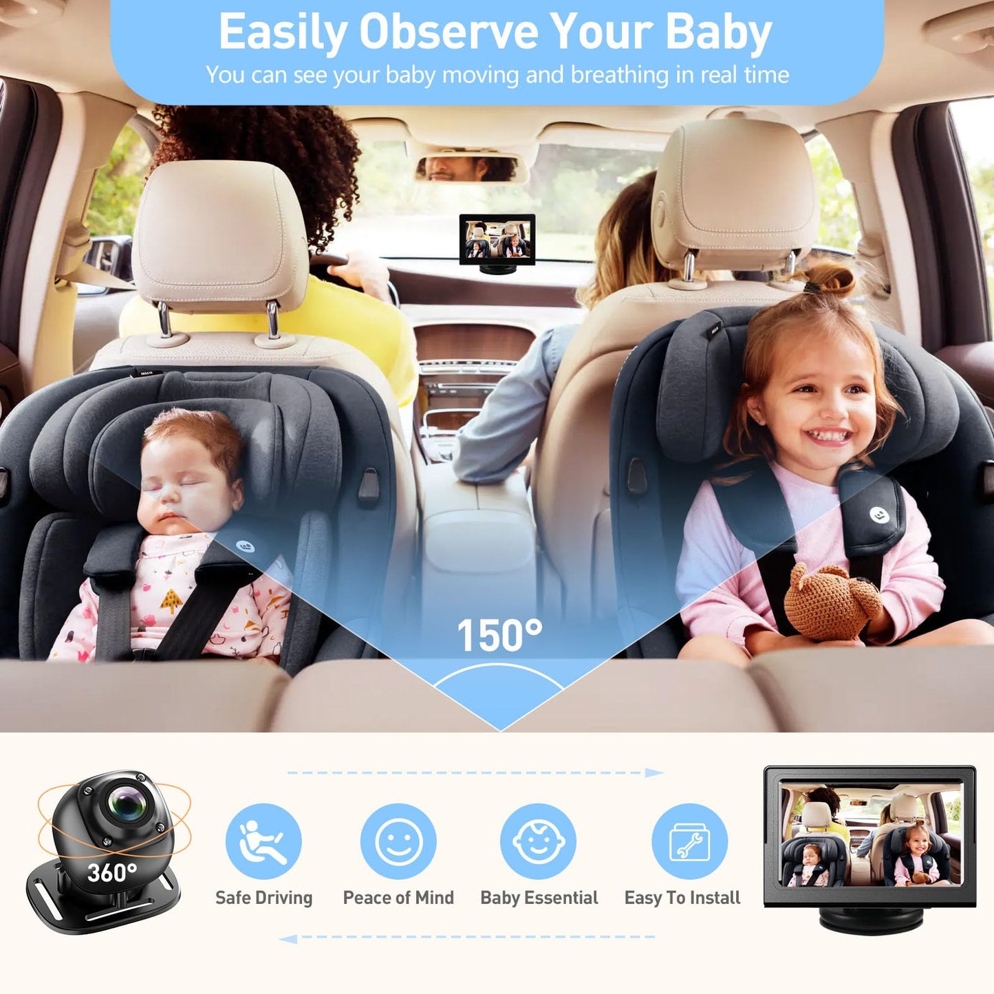 Btlmemo Baby Car Camera
