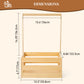 Giftamaz Wooden Baby Shower Crate Closet, Baby Storage Crate With Handle, Basket For Baby Shower Gifts, Welcome Gift Basket For