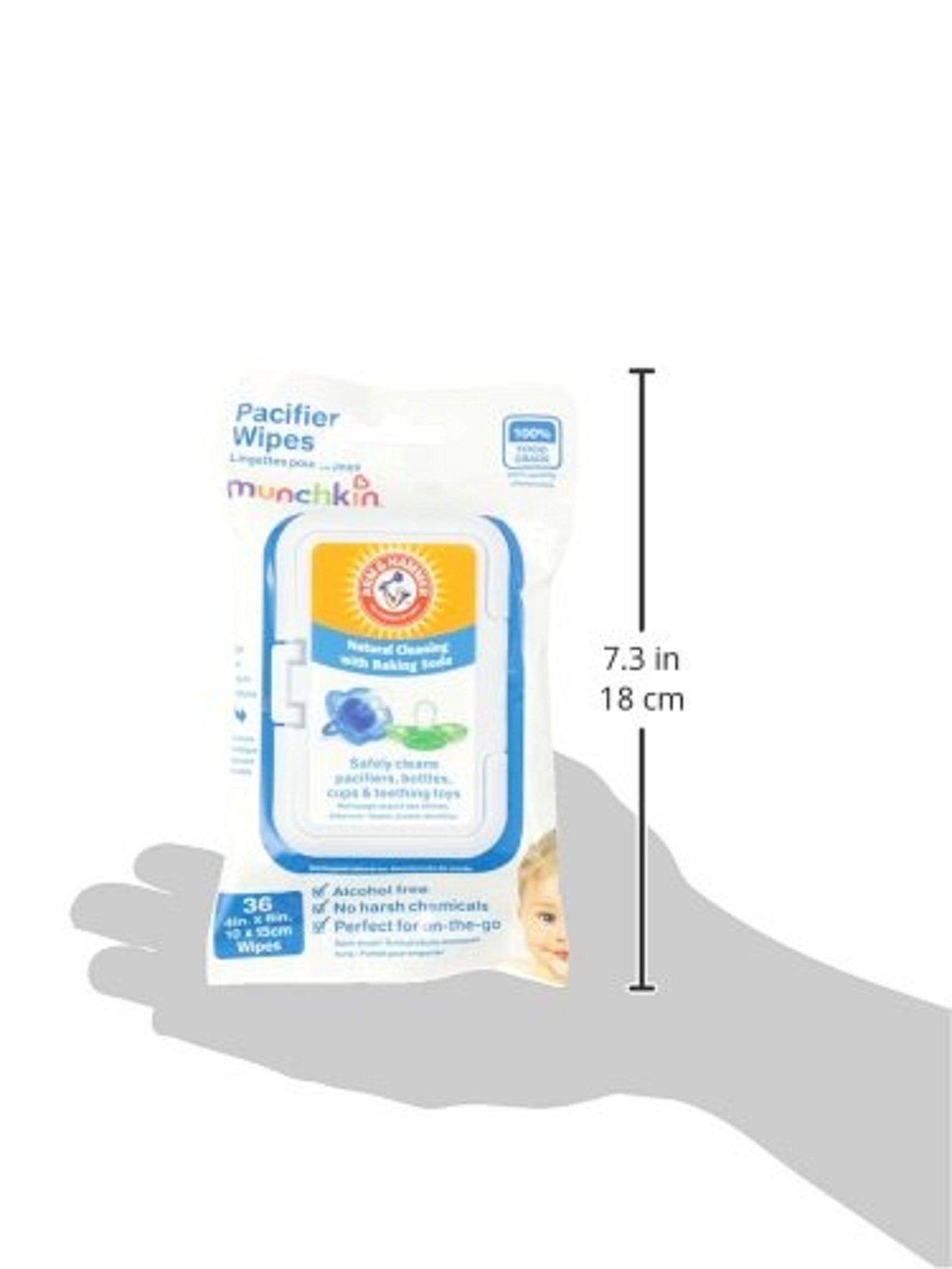 Munchkin Arm & Hammer Pacifier Wipes (4 Packs Of 36 Wipes Each)