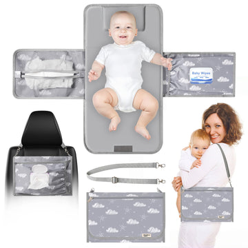Phoebus Baby Portable Diaper Changing Pad - Travel Waterproof Baby Changing Mat With Shoulder Strap - Foldable Diaper Changing S
