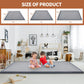 Baby Play Mat For Floor - 1.4' Thick Memory Foam Rug, 70'X59' Playpen Tummy Time Mat, Soft Velvet Nursery Rug, Large Padded C