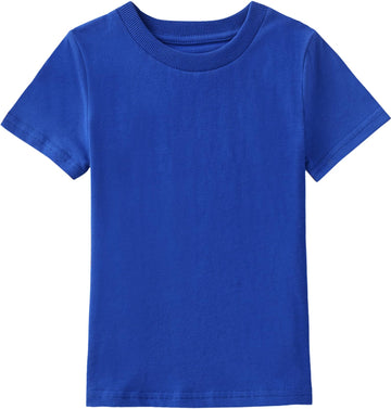 Cosland Boys Blue T Shirts Kids Plain Tops, Medium