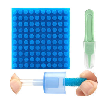 Qunlions Life 100-Pack Of Premium Nasal Aspirator Hygiene Sponges, Replacement For Nosefrida Nasal Aspirator Filters, Bpa, Phtha